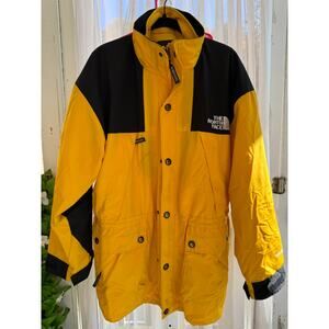 Vintage 90s The North Face GORE-TEX Jacket Yellow Black Coat Men’s L Large